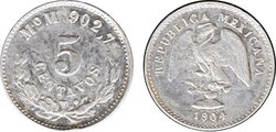 5 CENTAVOS HERMOSILLO (1904/804)