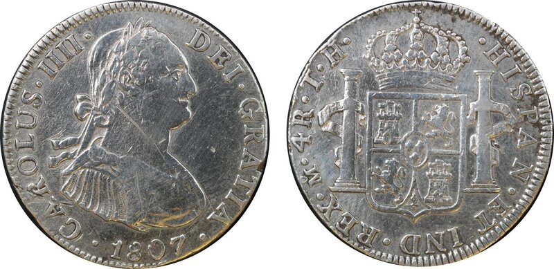 4 REALES CARLOS IV (1807)