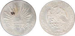 8 REALES HERMOSILLO (1891)
