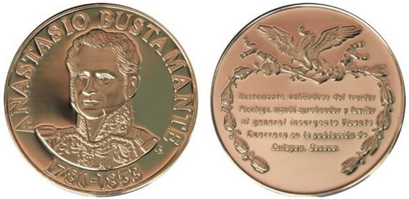 ANASTASIO BUSTAMANTE MEDALLA FRANKLIN MINT