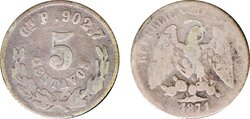 5 CENTAVOS CULIACAN (1871)