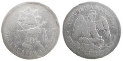 25 CENTAVOS ALAMOS (1890)