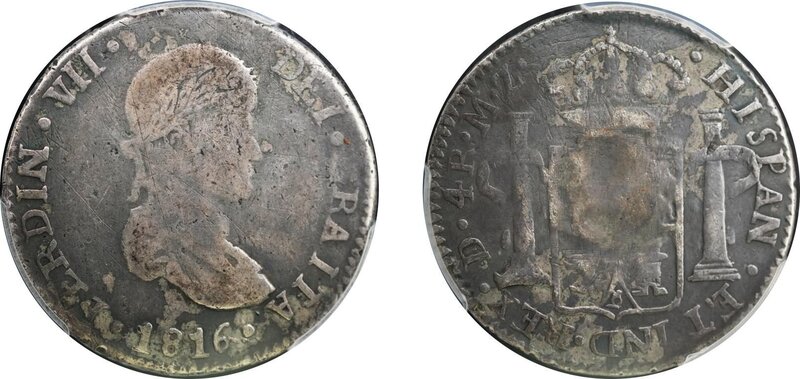 4 REALES DE DURANGO (1816)