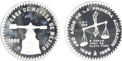 450 ANIVERSARIO CASA DE MONEDA DE MEXICO (1986)
