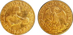 1/2 ESCUDO CULIACAN (1862)