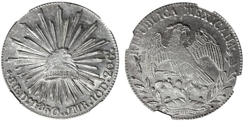 8 REALES DE DURANGO (1850)