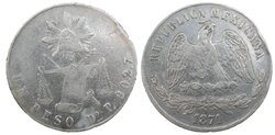 1 PESO DURANGO (1871)