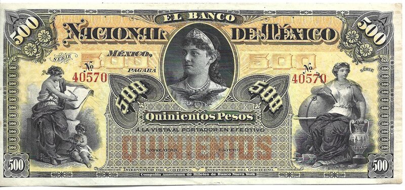 500 PESOS BANCO NACIONAL DE MEXICO