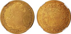 4 ESCUDOS CARLOS III (1789/89)
