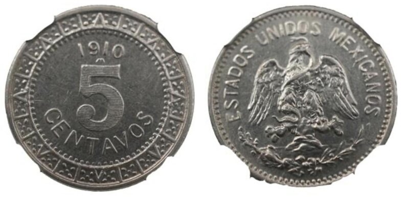 5 CENTAVOS 1910 NIQUEL (1910)