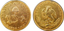 1 ESCUDO MEXICO (1830/29)