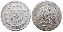 5 CENTAVOS HERMOSILLO (1880)