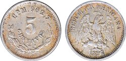 5 CENTAVOS CULIACAN (1897)