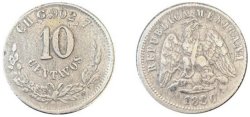 10 CENTAVOS CHIHUAHUA (1880)
