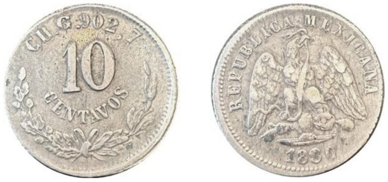 10 CENTAVOS CHIHUAHUA (1880)