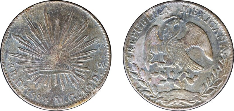 8 REALES DE DURANGO (1884)