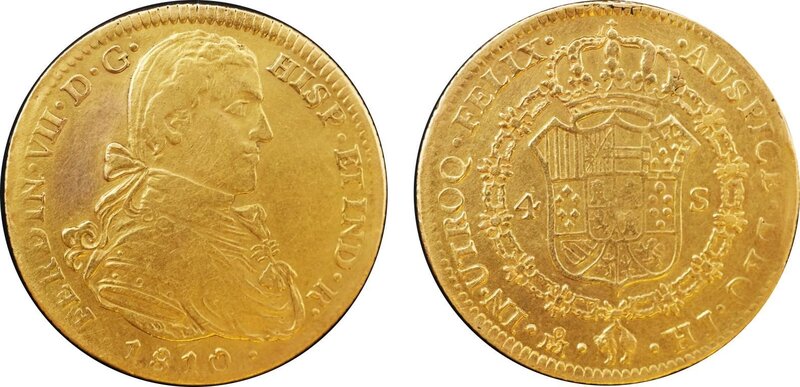 4 ESCUDOS FERNANDO VII (1810)