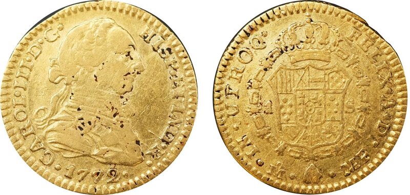 1 ESCUDO CARLOS III (1772)