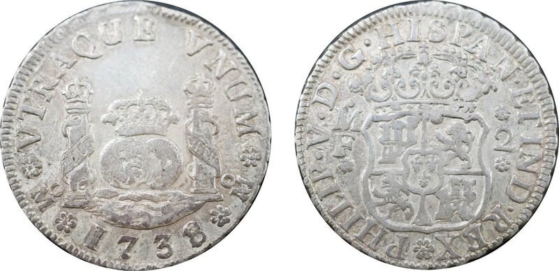 2 REALES FELIPE V (1738/7)