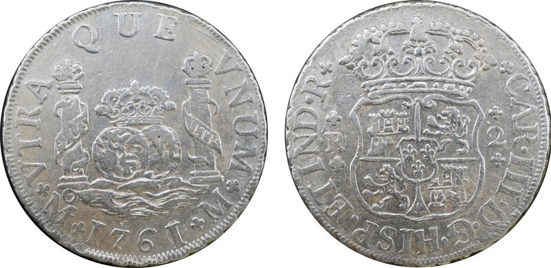 2 REALES CARLOS III (1761/0)