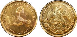 2 ESCUDOS MEXICO (1861/51)