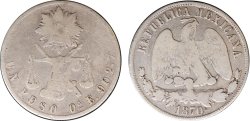 1 PESO OAXACA (1870)