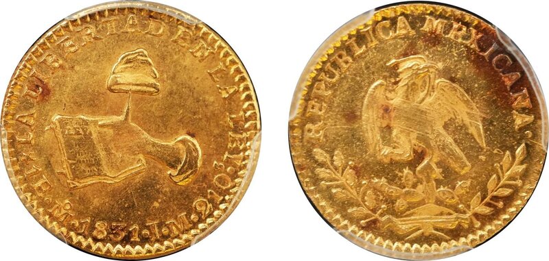 1 ESCUDO MEXICO (1831)