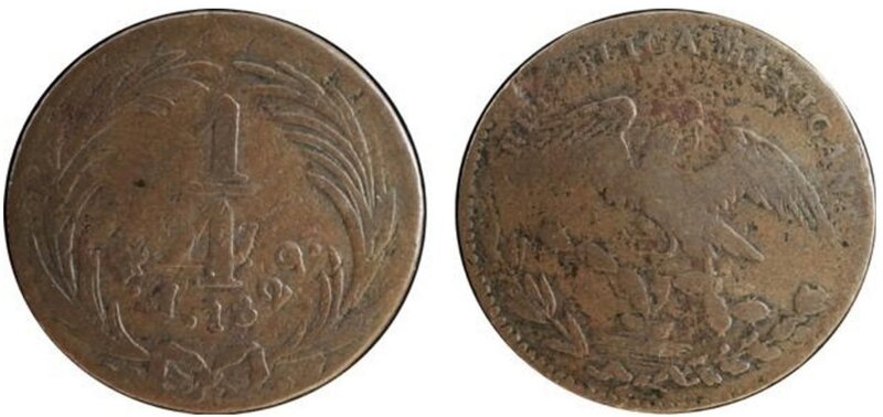 1/4 MEXICO (1829)