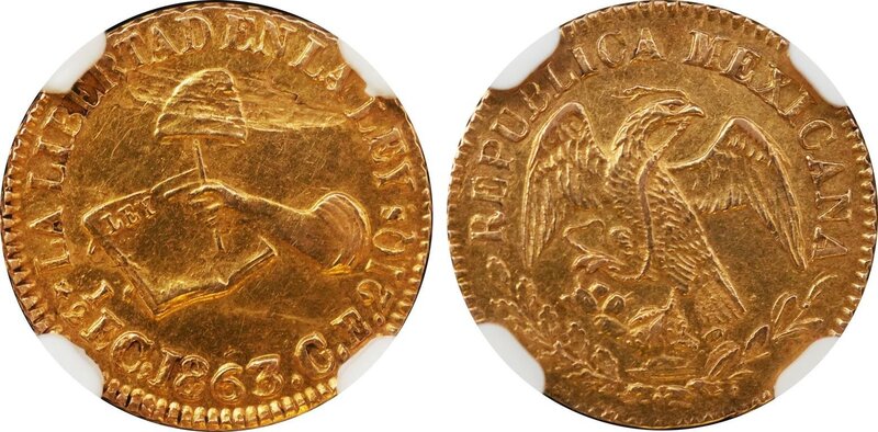1/2 ESCUDO CULIACAN (1863)