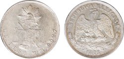 1 PESO. MEXICO (1873)