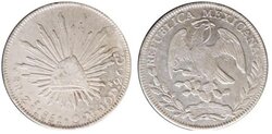 8 REALES ZACATECAS (1851)