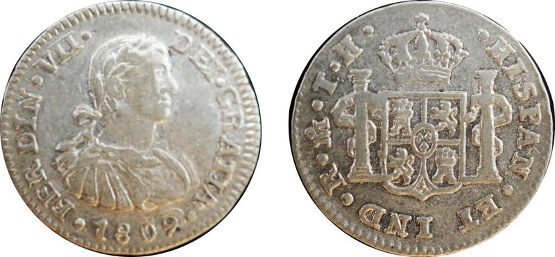 1/2 REAL FERNANDO VII (1809)