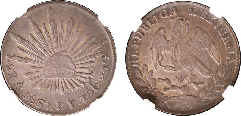 2 REALES DE CULIACAN (1861/51)