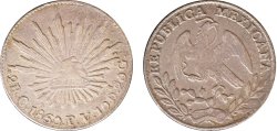 2 REALES DE CULIACAN (1860/59)