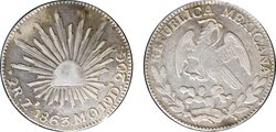 2 REALES DE ZACATECAS (1863/52)