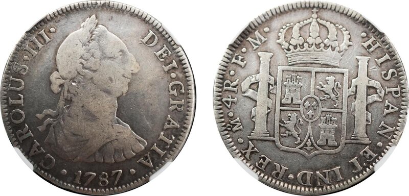 4 REALES CARLOS III (1787)