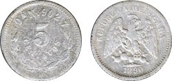 5 CENTAVOS OAXACA (1890)