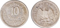 10 CENTAVOS HERMOSILLO (1874)
