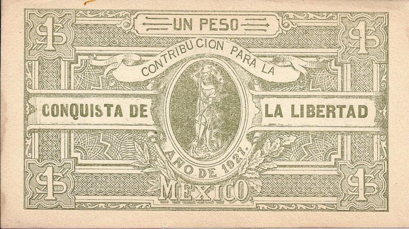 1 PESO CONTRIBUCION PARA LA CONQUISTA DE LA LIBERTAD (1927)