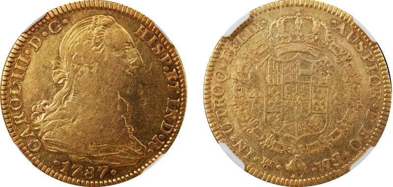 4 ESCUDOS CARLOS III (1787)
