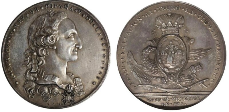 AYUNTAMIENTO CIUDAD DE MEXICO PLATA (1789)