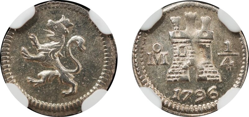 1/4 REAL CARLOS IV (1796)