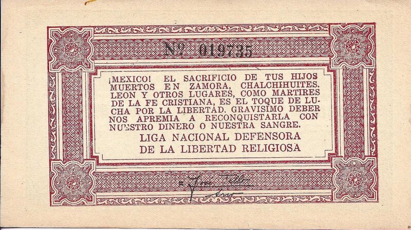 1 PESO CONTRIBUCION PARA LA CONQUISTA DE LA LIBERTAD (1927)