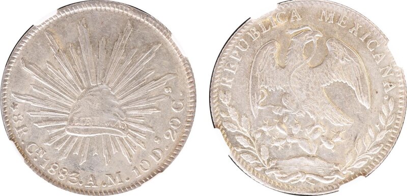 8 REALES CULIACAN (1883)