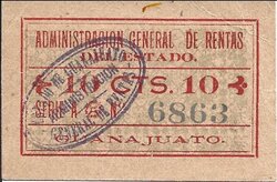 1O CENTAVOS ESTADO DE GUANAJUATO
