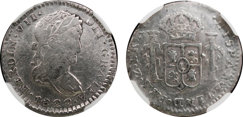 1 REAL DE ZACATECAS (1822)