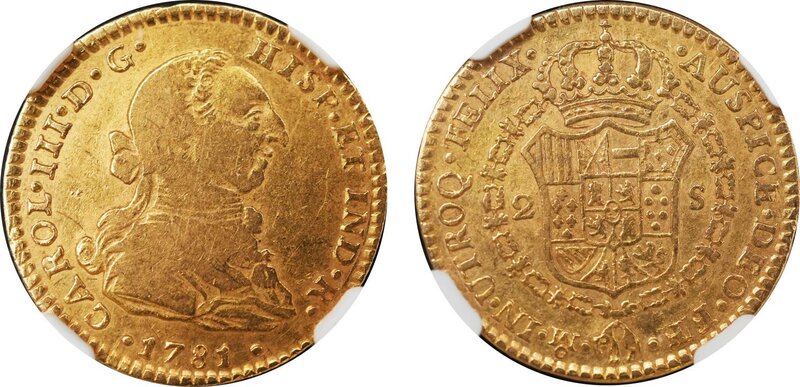 2 ESCUDOS CARLOS III (1781)