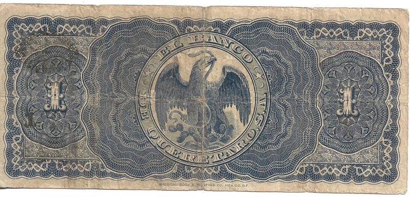 1 PESO BANCO DE QUERETARO (1914)
