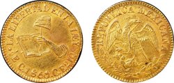 1/2 ESCUDO CULIACAN (1860/59)