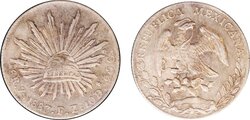 8 REALES ZACATECAS (1887)